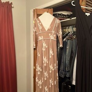 Boho style maxi dress.   Worn once.  Size small